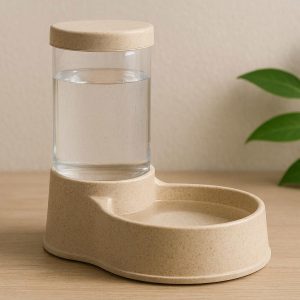 Eco Friendly Bamboo Fiber Pet Water Dispenser