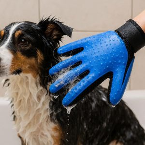 Waterproof Dog Hair Removal Glove Bath Use