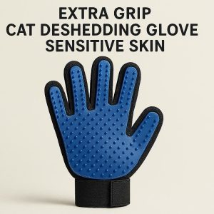 Extra Grip Cat Deshedding Glove Sensitive Skin
