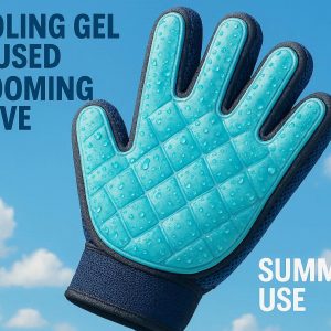 21 Cooling Gel Infused Grooming Glove Summer Use