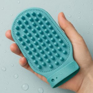 28 Waterproof Rubber Grooming Mitt Bath Brush
