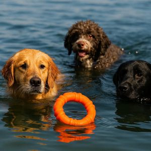 Floating Rubber Fetch Toy Water Dogs